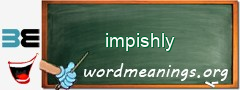 WordMeaning blackboard for impishly
